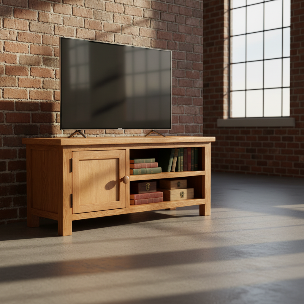 TV-meubel in industriële loft