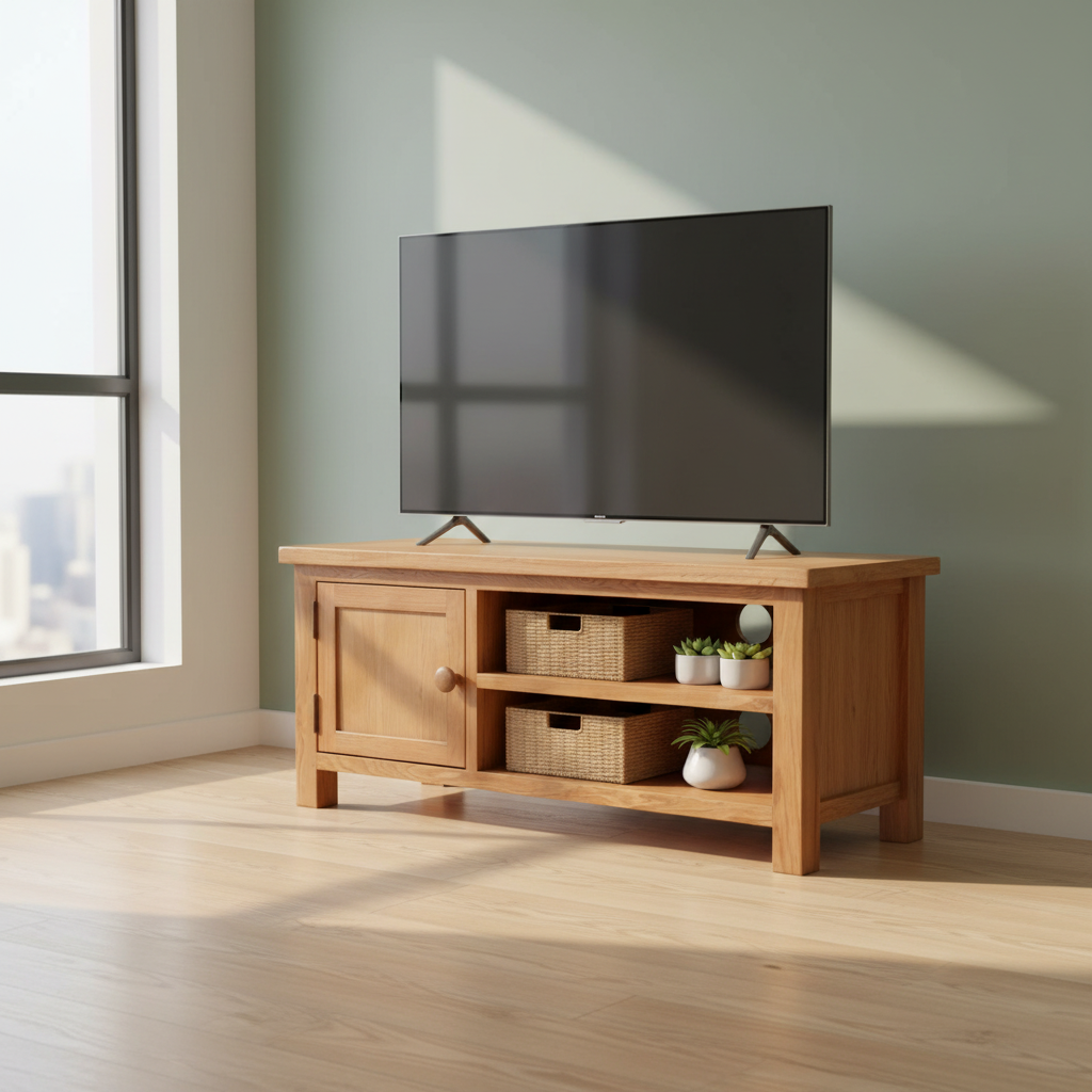 TV-meubel in minimalistisch appartement