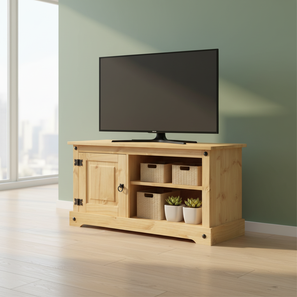 TV-meubel in minimalistisch appartement