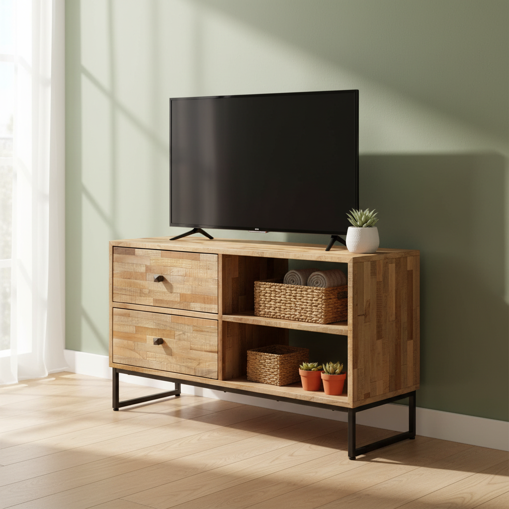 TV-meubel in minimalistisch appartement