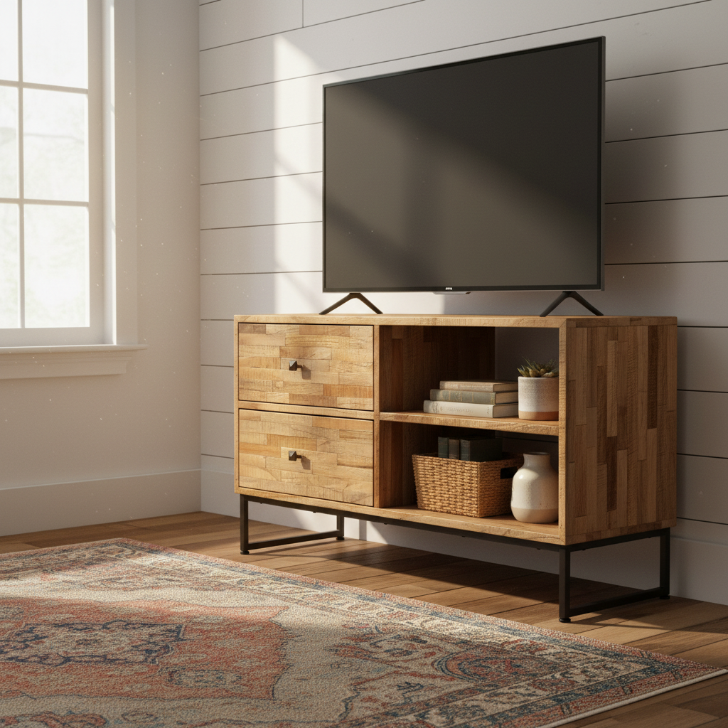 TV-meubel in rustieke farmhouse