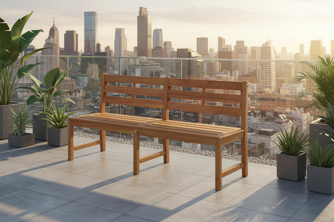 Urban rooftop setting