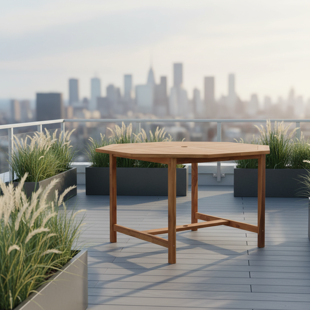 Urban rooftop terras