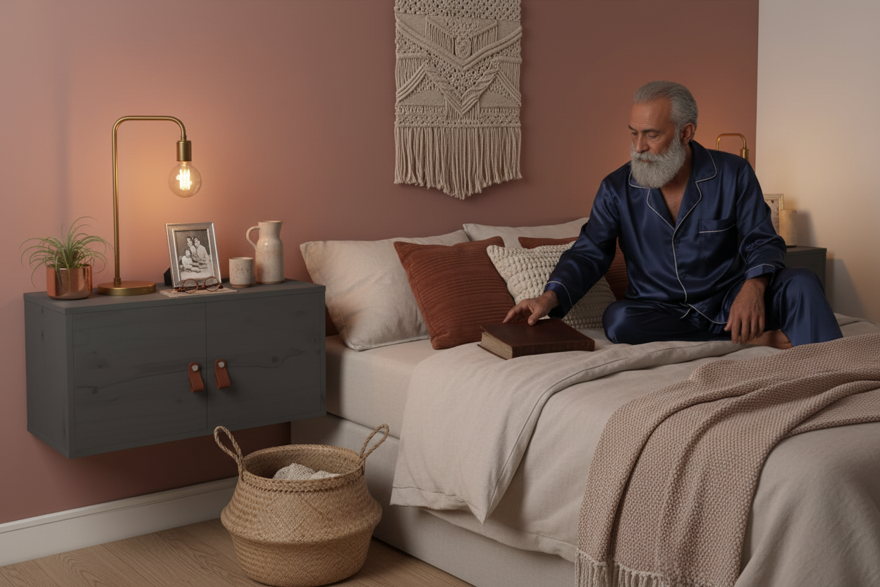 Wandkast Fjord in bohemian slaapkamer