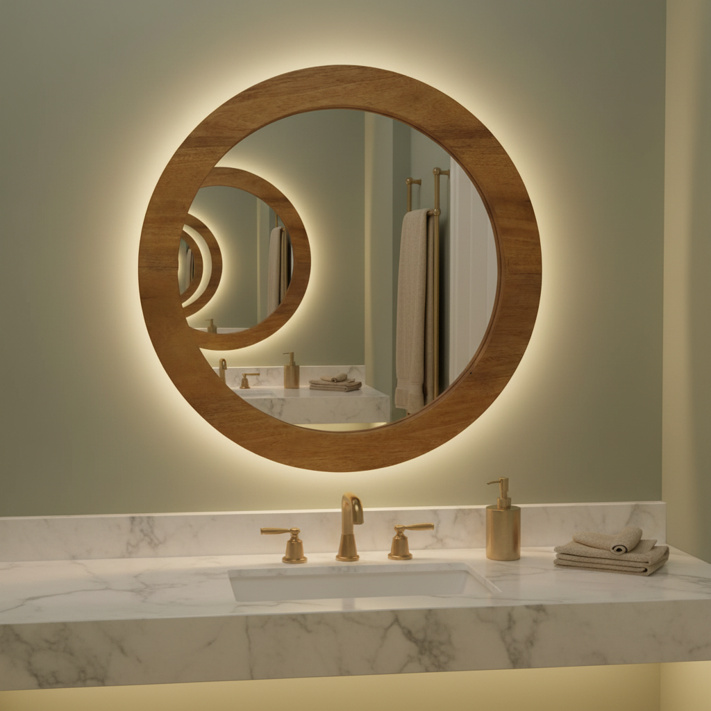 Wandspiegel – Hotel badkamer