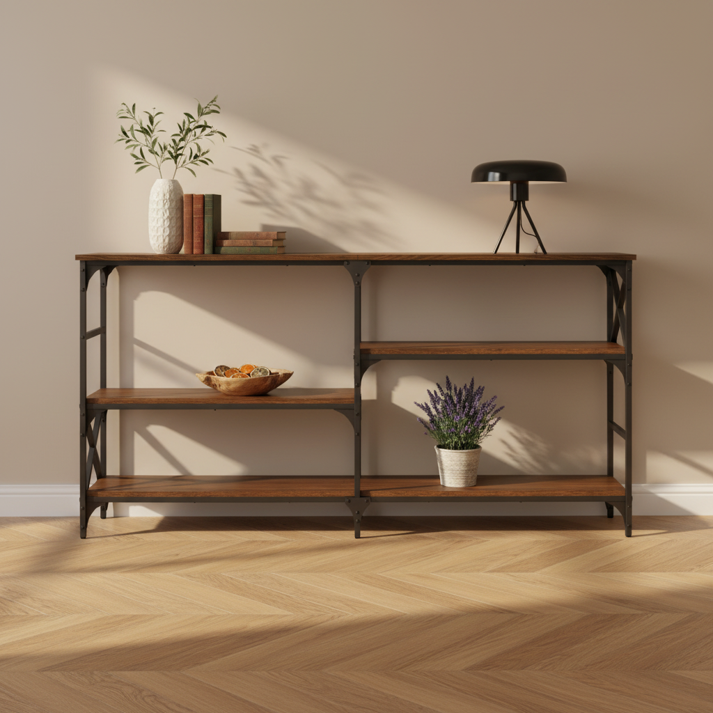 Wandtafel bruineiken 180cm frontaal