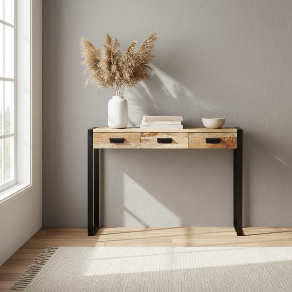 Wandtafel in Scandinavische woonkamer