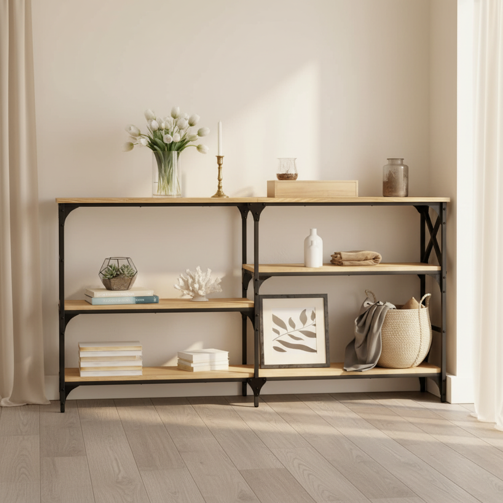 Wandtafel sonoma eiken frontaal