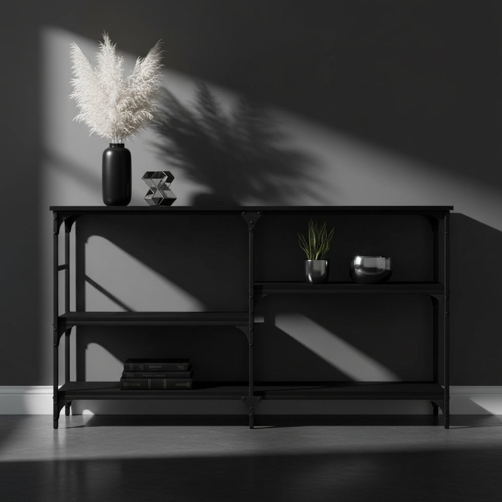 Wandtafel zwart frontaal