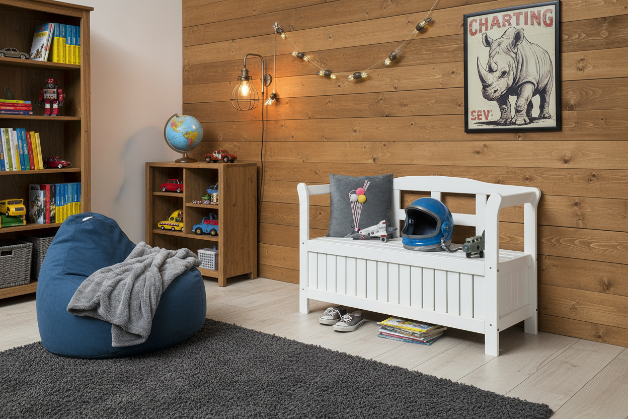 Banc de jardin Yinke - Blanc - Deuxième choix