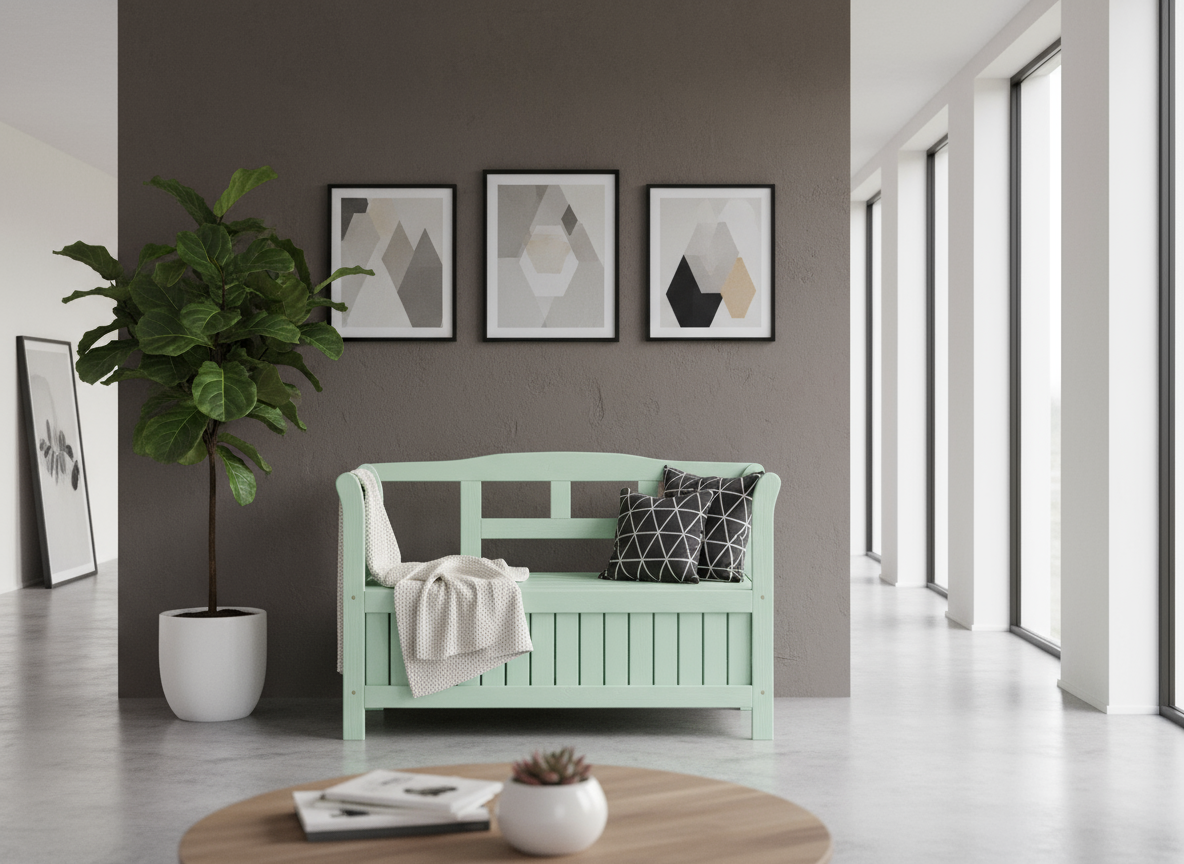 Banc de jardin Yinke - Vert - Deuxième choix