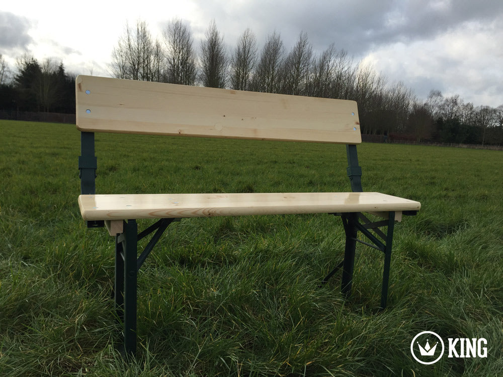 Bierbank 110 cm x 25 cm met rugleuning KING ® - tweede keuze – foto 3