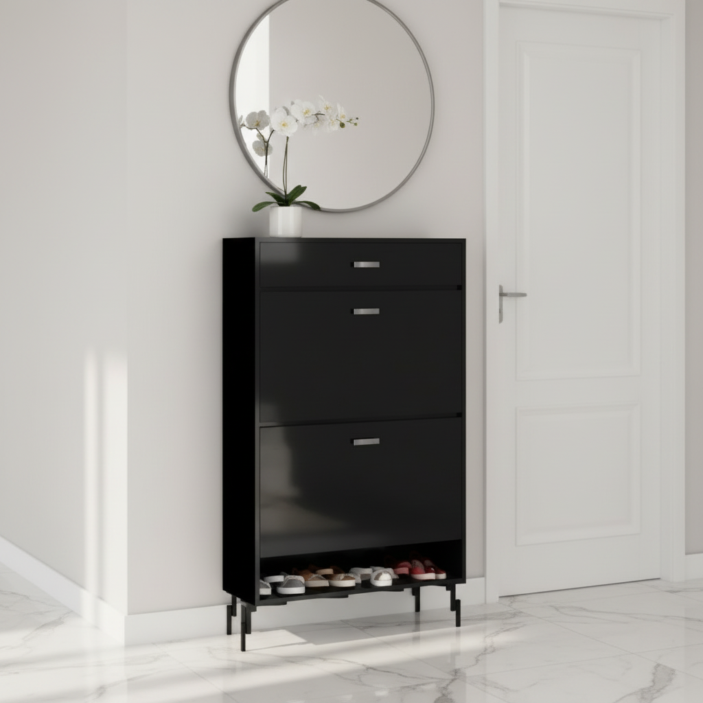 Zwarte kast luxe spa hal
