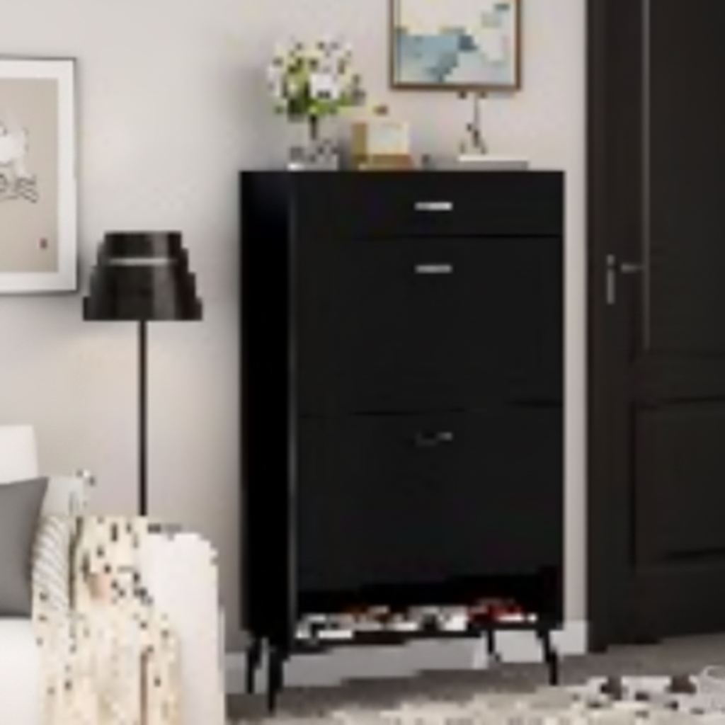 Zwarte kast moderne entree