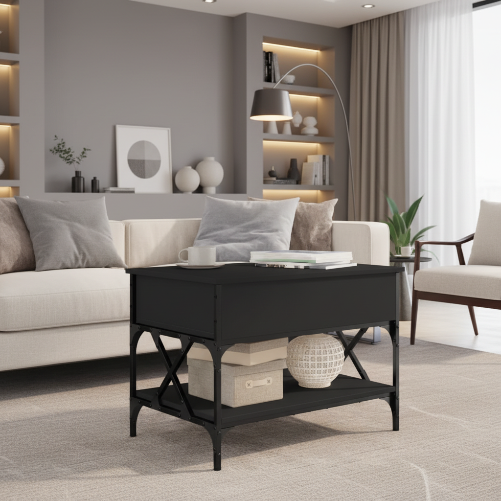 Zwarte salontafel - Moderne luxe woonkamer